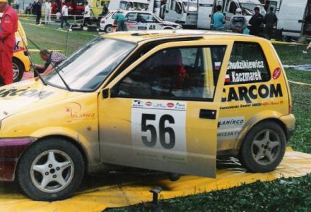 Jan Chudzikiewicz i Marek Kaczmarek - Fiat Cinquecento Sporting.