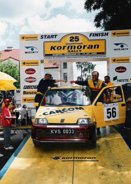 Jan Chudzikiewicz i Marek Kaczmarek - Fiat Cinquecento Sporting.