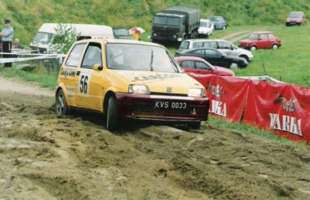 Jan Chudzikiewicz i Marek Kaczmarek - Fiat Cinquecento Sporting.