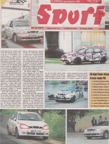 Rajd Polski - 2001r.