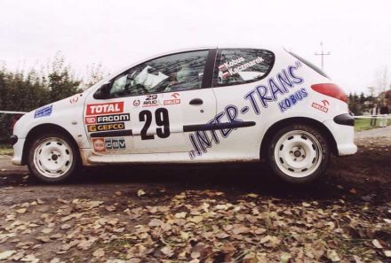 Krzysztof Kobus i Marek Kaczmarek - Peugeot 206 XS.