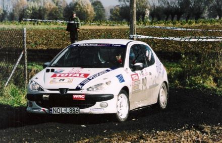 Krzysztof Kobus i Marek Kaczmarek - Peugeot 206 XS.