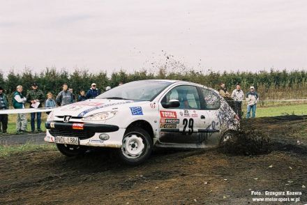 Krzysztof Kobus i Marek Kaczmarek - Peugeot 206 XS.