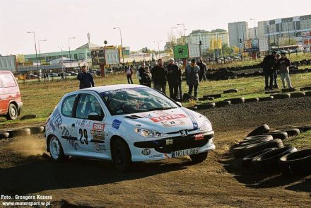 Krzysztof Kobus i Marek Kaczmarek - Peugeot 206 XS.