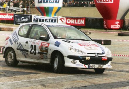 Krzysztof Kobus i Marek Kaczmarek - Peugeot 206 XS.