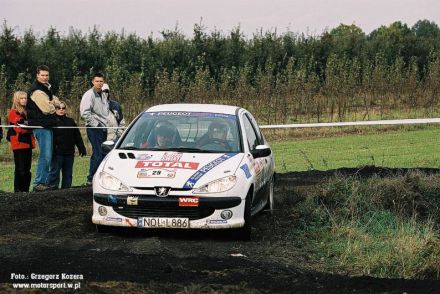 Krzysztof Kobus i Marek Kaczmarek - Peugeot 206 XS.