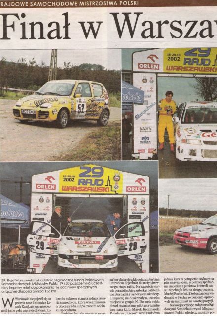 Rajd Warszawski - 2002r.