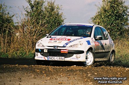 Krzysztof Kobus i Marek Kaczmarek - Peugeot 206 XS.