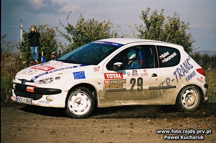 Krzysztof Kobus i Marek Kaczmarek - Peugeot 206 XS.