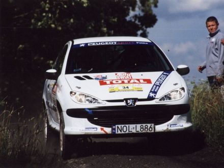 Krzysztof Kobus i Marek Kaczmarek - Peugeot 206 XS.