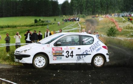 Krzysztof Kobus i Marek Kaczmarek - Peugeot 206 XS.