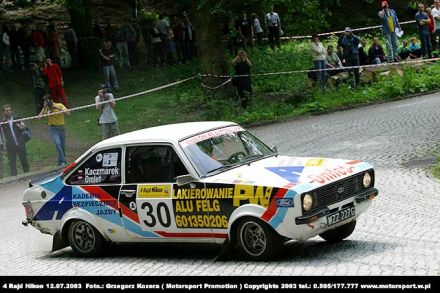 Paweł Omlet i Marek Kaczmarek - Ford Escort RS 2000 Mk.II.