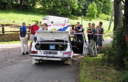 Paweł Omlet i Marek Kaczmarek - Ford Escort RS 2000 Mk.II.