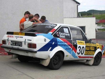 Paweł Omlet i Marek Kaczmarek - Ford Escort RS 2000 Mk.II.