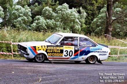Paweł Omlet i Marek Kaczmarek - Ford Escort RS 2000 Mk.II.