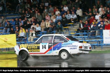 Paweł Omlet i Marek Kaczmarek - Ford Escort RS 2000 Mk.II.
