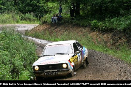 Paweł Omlet i Marek Kaczmarek - Ford Escort RS 2000 Mk.II.