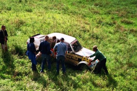 Paweł Omlet i Marek Kaczmarek - Ford Escort RS 2000 Mk.II.