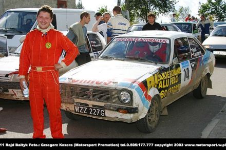 Paweł Omlet i Marek Kaczmarek - Ford Escort RS 2000 Mk.II.
