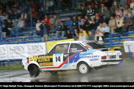 Paweł Omlet i Marek Kaczmarek - Ford Escort RS 2000 Mk.II.