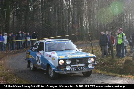 Paweł Omlet i Marek Kaczmarek - Ford Escort RS 2000 Mk.II.