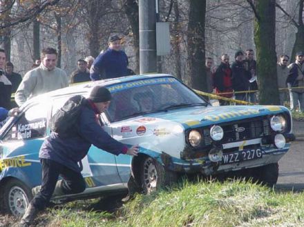 Paweł Omlet i Marek Kaczmarek - Ford Escort RS 2000 Mk.II.