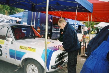 Paweł Omlet i Marek Kaczmarek - Ford Escort RS 2000 Mk.II.