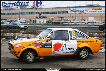 Paweł Omlet i Marek Kaczmarek - Ford Escort RS 2000 Mk.II.