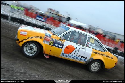 Paweł Omlet i Marek Kaczmarek - Ford Escort RS 2000 Mk.II.