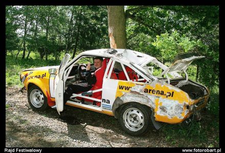Paweł Omlet i Marek Kaczmarek - Ford Escort RS 2000 Mk.II.