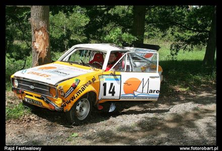 Paweł Omlet i Marek Kaczmarek - Ford Escort RS 2000 Mk.II.