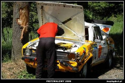 Paweł Omlet i Marek Kaczmarek - Ford Escort RS 2000 Mk.II.