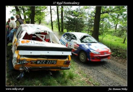 Paweł Omlet i Marek Kaczmarek - Ford Escort RS 2000 Mk.II.