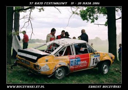 Paweł Omlet i Marek Kaczmarek - Ford Escort RS 2000 Mk.II.