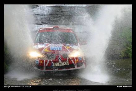 Tomasz Gryc i Marek Kaczmarek - Renault Clio Sport.