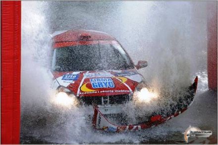 Tomasz Gryc i Marek Kaczmarek - Renault Clio Sport.