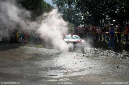 Tomasz Gryc i Marek Kaczmarek - Renault Clio Sport.