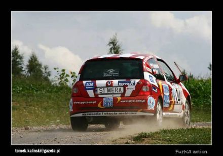 Tomasz Gryc i Marek Kaczmarek - Renault Clio Sport.