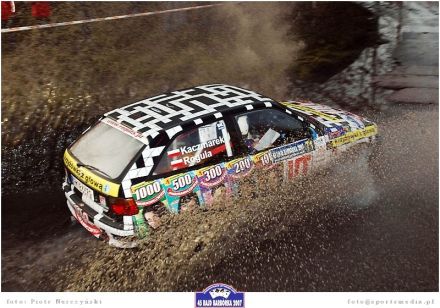  Piotr Rogula i Marek Kaczmarek - Opel Astra GSi 16V.
