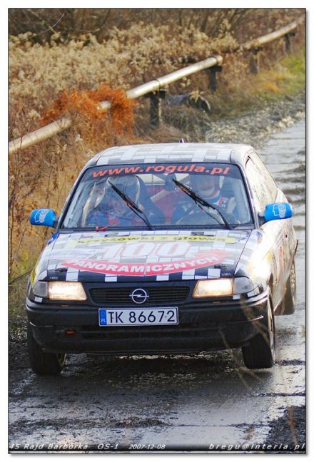  Piotr Rogula i Marek Kaczmarek - Opel Astra GSi 16V.