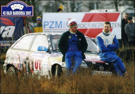  Piotr Rogula i Marek Kaczmarek - Opel Astra GSi 16V.