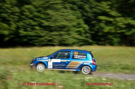 Mirosław Włodarczyk i Marek Kaczmarek - Renault Clio Sport.