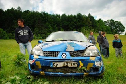 Mirosław Włodarczyk i Marek Kaczmarek - Renault Clio Sport.
