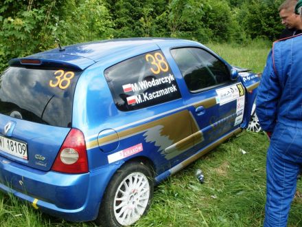Mirosław Włodarczyk i Marek Kaczmarek - Renault Clio Sport.