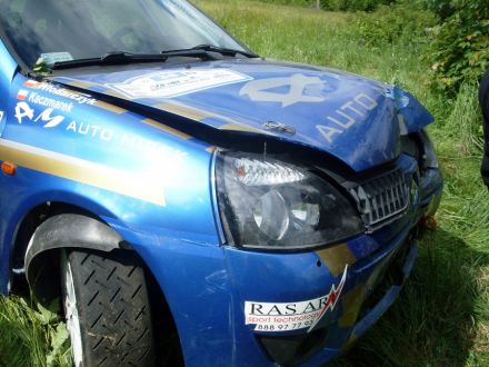 Mirosław Włodarczyk i Marek Kaczmarek - Renault Clio Sport.