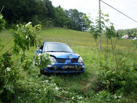 Mirosław Włodarczyk i Marek Kaczmarek - Renault Clio Sport.