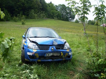 Mirosław Włodarczyk i Marek Kaczmarek - Renault Clio Sport.