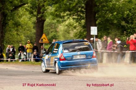 Mirosław Włodarczyk i Marek Kaczmarek - Renault Clio Sport.