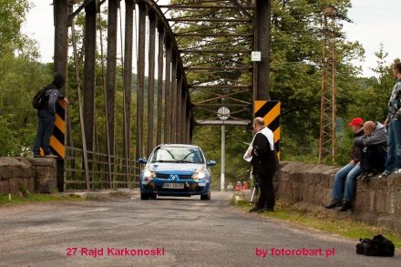 Mirosław Włodarczyk i Marek Kaczmarek - Renault Clio Sport.