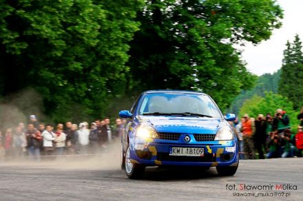 Mirosław Włodarczyk i Marek Kaczmarek - Renault Clio Sport.
